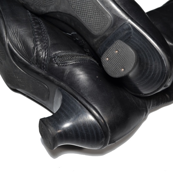 La Canadienne Tahra Brogue Leather Boots 8.5 Black - Picture 5 of 8